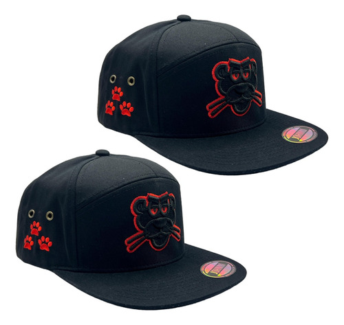 Gorra Snapback Johnni Original Pantera Rosa Black Pack 2 Pzs