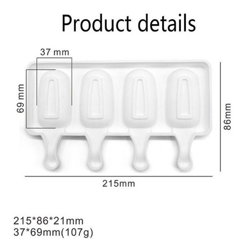 Molde Silicón Pastel/ Helado/ Isomalt/ Mousse/ Mini Magnum (Usado)