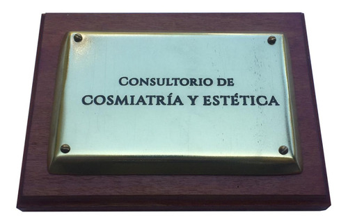 Imagen 9 de 10 de Placa Bronce Estudio Juridico, Contable, Profesionales 20x10