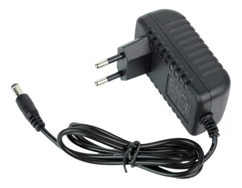 Fonte 12v 2a Bivolt Automatica P4 Camera Fita Led Cftv Modem Cor Preto