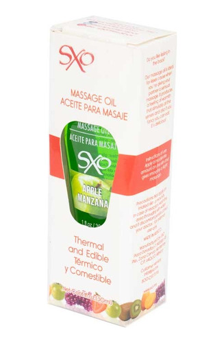 Lubricante Aceite Para Masaje Comestible-termico Sxo 30ml