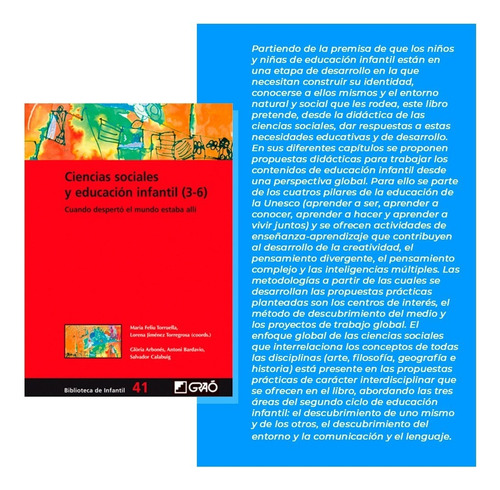 Libro - Ciencias Sociales Y Educacion Infantil 3-6 Torruella