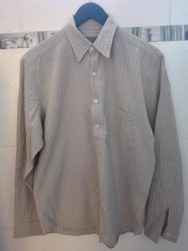 Camisa Manga Larga Talle 38 Beige Perfecto Estado