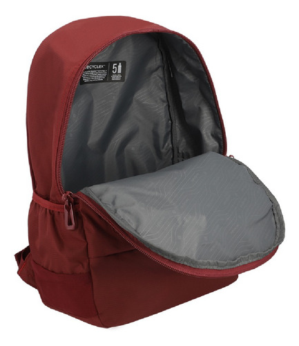 Mochilas Samsonite Reformation Rock Rojo Oscuro Color Wine Red Diseño De La Tela Liso