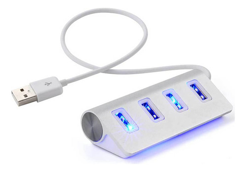 Derclive 4-port Usb 2.0 Hub Adaptador Puerto Multi Portatil