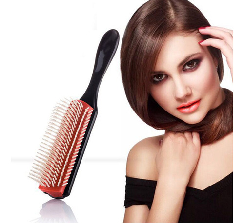 Cepillo De Pelo De 9 Hileras Para Peluquería, Masajeador De