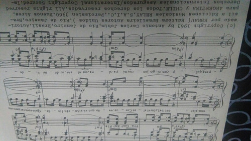 Partitura Frank Sinatra Corcovado