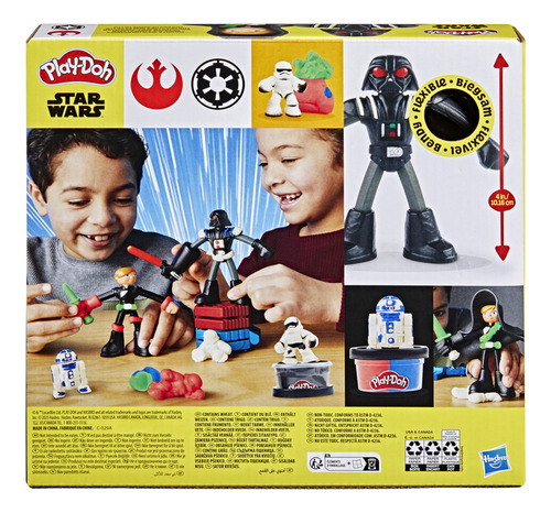 Set De Masa Moldeable Play-doh Star Wars Moldea Y Crea Sables De Luz