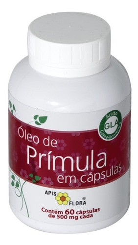 Imagem 2 de 3 de Óleo De Prímula Ômega 6 Gla 500mg Apis Flora 60 Cápsulas