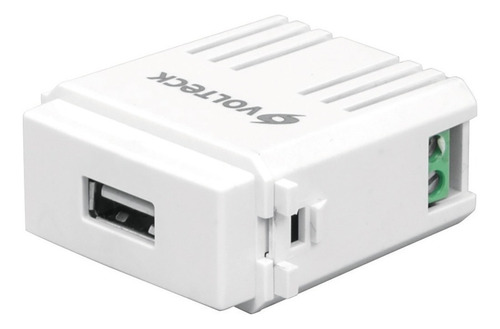 Módulo Puerto Usb, Línea Italiana, Blanco Volteck   48109