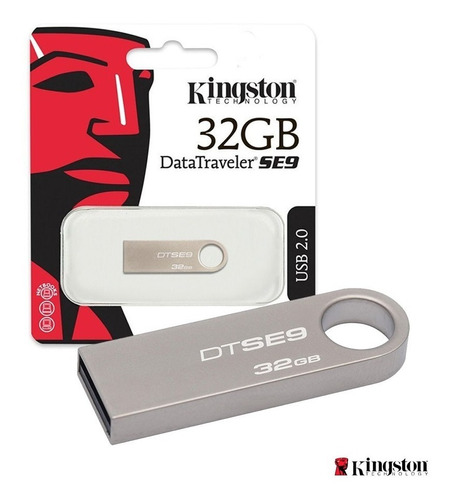 Memoria Usb Kingston 32gb Dtse9 Para Fotos, Videos Y Musica