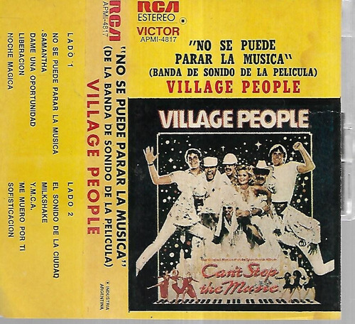 Village People Album No Se Puede Parar La Musica Rca Cassete
