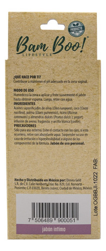 Jabón Íntimo Bamboo 100g