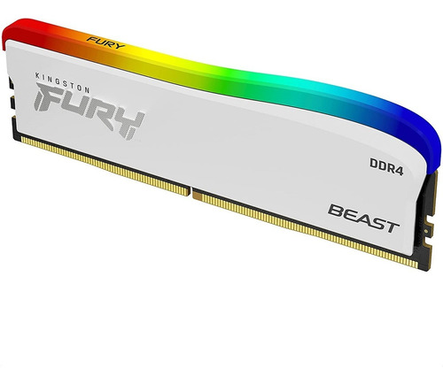 Memoria Ram Kingston Fury Beast Rgb Ddr4 3200mhz 16gb Blanco