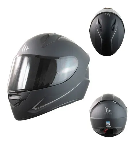 Casco Mt Helmets Ff10b Stinger Negro Para Moto