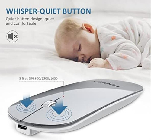 Ratón Bluetooth, Fenifox Slim Mini Ratón Inalámbrico Portáti