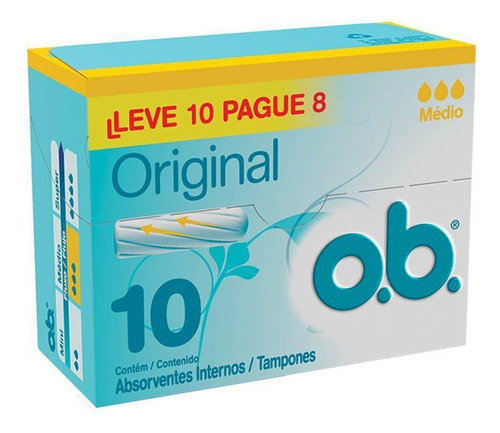 Absorvente Interno Ob Super - 10 Unidades