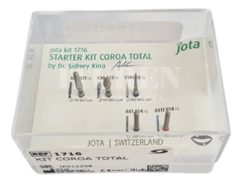 Kit Jota 1716 Corona Total Dr Sidney Kina Puntas Diamantadas