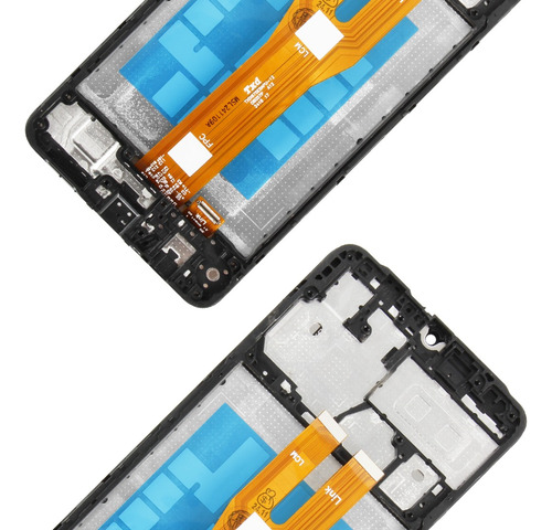 Srjtek Pantalla C/marco ( A A A) Para Samsung A06 Sm-a065f Color Negro