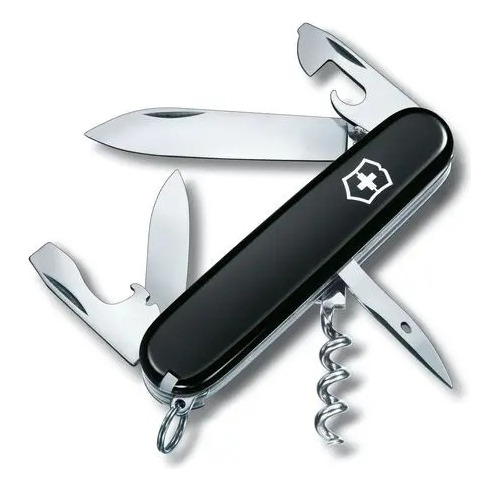 Victorinox Navaja Multiusos, Negra 1.3603.3 12 Herramientas