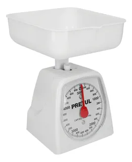 Báscula Gramera Mecánica 5kg Capacidad Máxima 1 Kg Color Blanco
