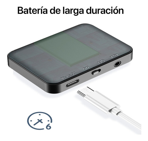 Imagen 5 de 8 de Transmisor Bluetooth 5.0 Escucha 2 Audífonos Tv Pc Sin Cable