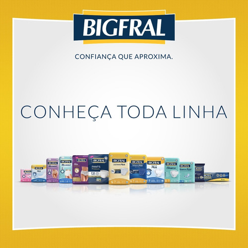 Imagem 5 de 5 de Fralda Bigfral Derma Plus Tamanho M - 18 Unidades