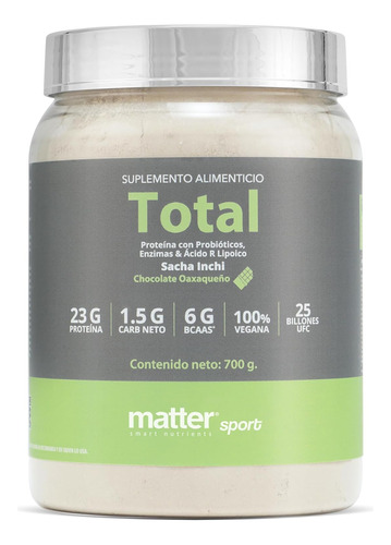 Total Matter Sport, Proteína Sasha Inchi Probióticos Enzimas