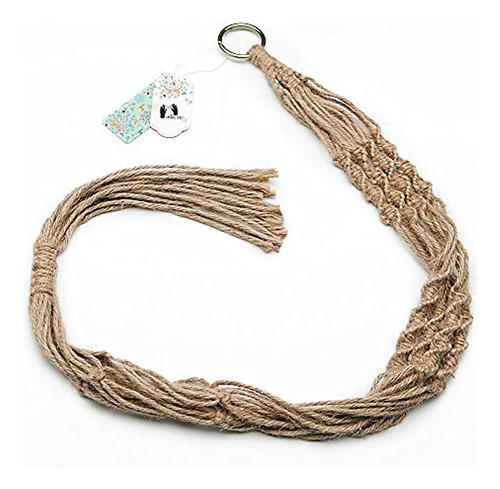 Mkono 4 Pack Macrame Colgadores De Plantas Maceta Colgante I