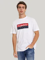Comprar Polera Con Logo Regular Fit Blanco Tommy Hilfiger