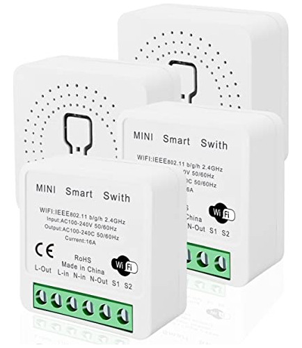 Interruptor De Relé Wifi, Mini Relé Inalámbrico Inteligente,