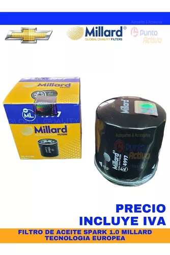  Millard Filters Filtro de aceite de coche ML-3593 : Automotriz