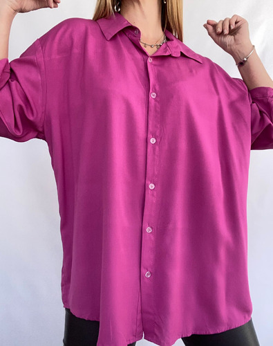 Camisa Talle Especial Manga 3/4 Poplin