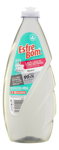 Detergente EsfreBom Neutro em gel em squeeze 400 mL
