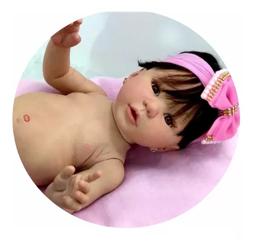 BEBÊ REBORN TODA EM SILICONE  12x s/ juros e frete grátis! - BEBÊ