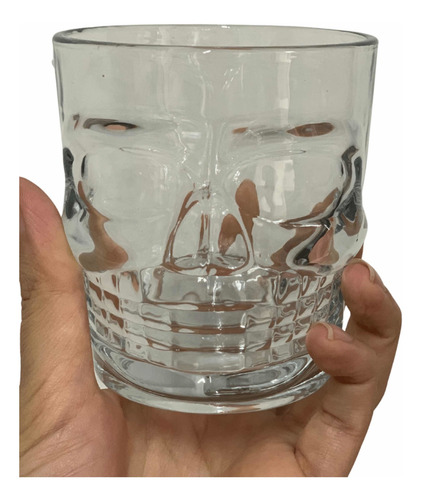 2 Piezas Set Vasos Calavera Craneo Old Fashion Whisky 260ml