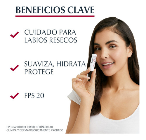 Bálsamo Labial Protector Eucerin Ph5 Fps 15+ 4.8g