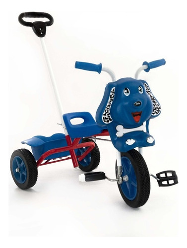 Triciclo Infantil Con Manija Direccional Y Canasto C