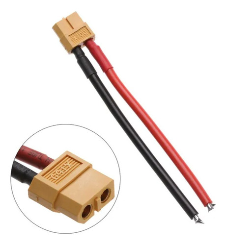 Cable 14awg Conector De Batería Con Enchufe Xt60 100mm