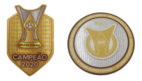 Patch Campeão Brasileiro 2020 + Brasileirão 21 3d Aveludado 