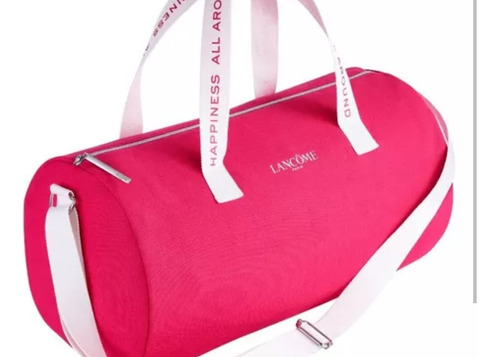 Bolso Lancome Fucsia. Precioso. Travel Wknd Bag Ajustable.