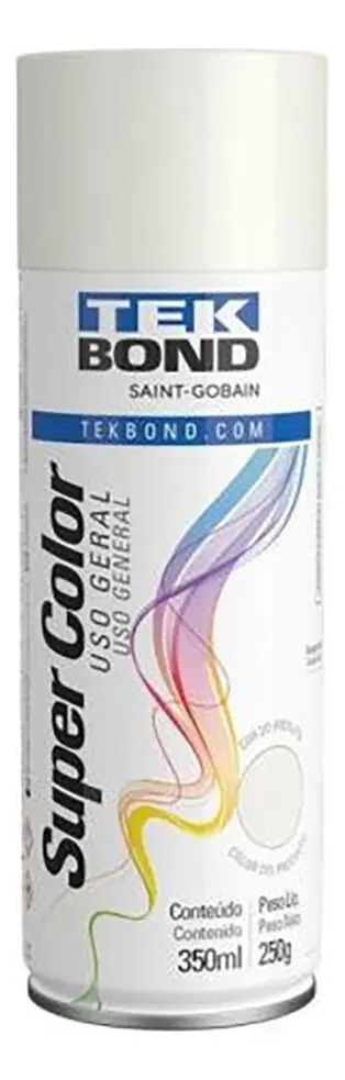 Tinta Aerossol Branco Brilhante 350ml Tekbond