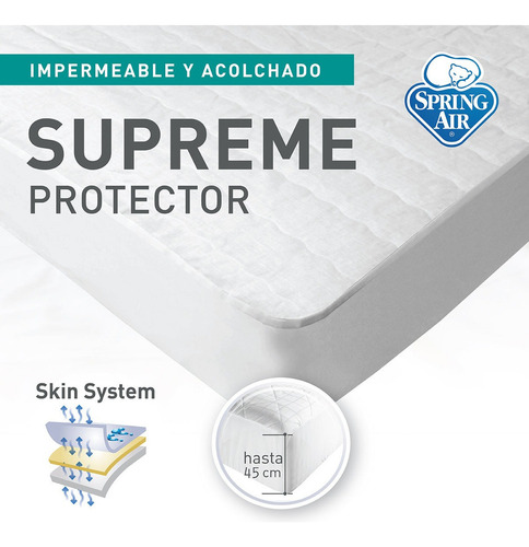 Spring Air Protector De Colchón Supreme - King Size