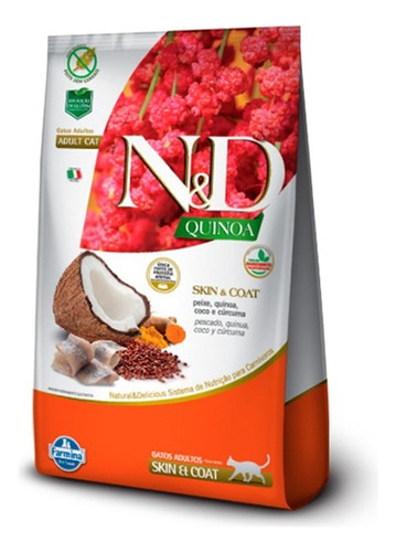  Farmina N & D Quinoa Feline Skin & Coat 1.5 Kg Con Regalo