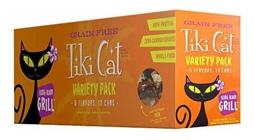 Tiki Cat Gourmet Alimentos Integrales Paquete De 12 Rey Kame