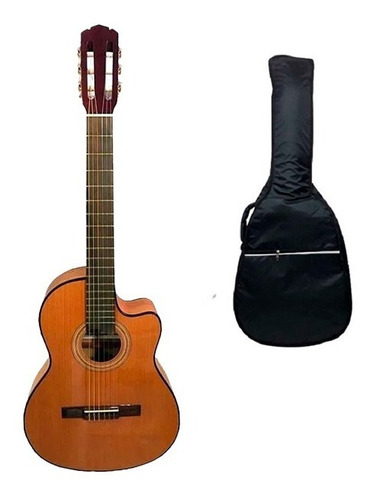 Guitarra Criolla Clasica Gracia M8 Corte Tapa De Haya +funda