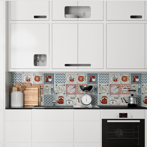 Imagen 3 de 4 de Azulejos Autoadhesivos Decorativos Transparentes Kitchen
