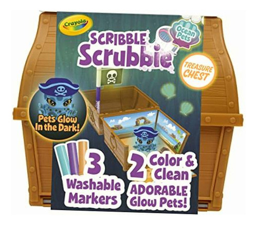 Crayola Scribble Scrubbie Pets Glow Ocean Playset, Juguetes