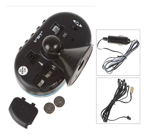 Coche Termómetro Digital Reloj Dc 12 V Automóvil Reloj Led