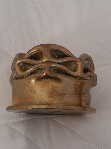 Antigua Vaina De Cañon De Bronce. Cenicero. (Usado)